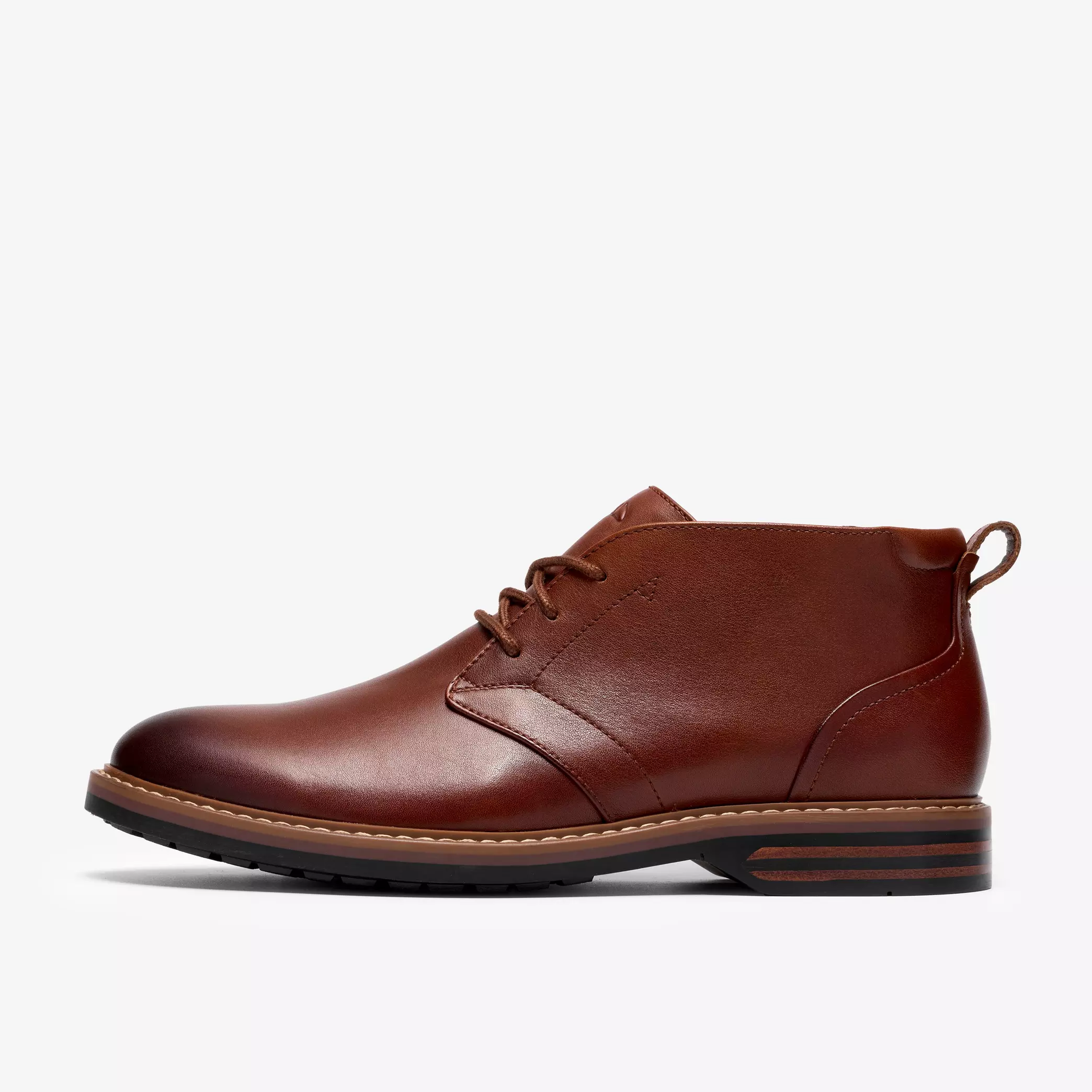 мъжки обувки clarks aldwin2 chukka 26320116 кафяви от естествена кожа - снимка 3