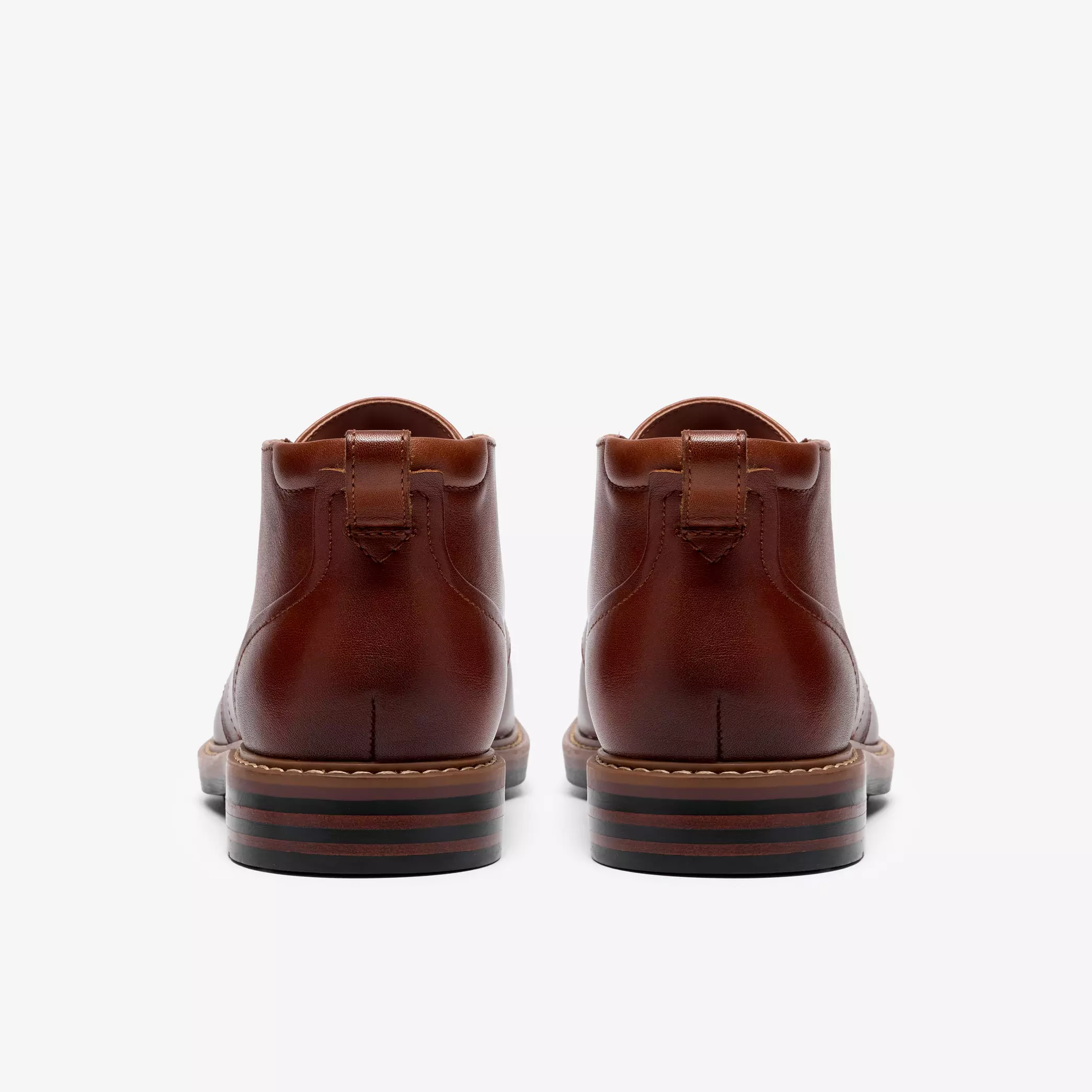 мъжки обувки clarks aldwin2 chukka 26320116 кафяви от естествена кожа - снимка 4